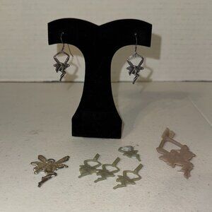 Sterling Silver Fairy Dangle Earrings